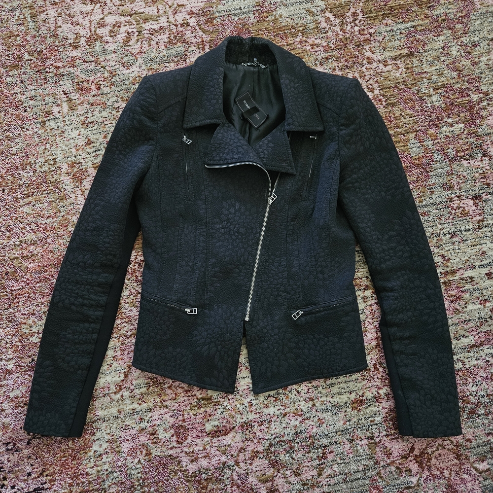 BCBGMaxAzria Black Moto Jacket